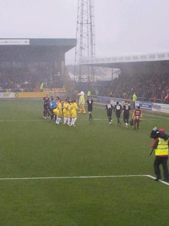 Heavy rain at kick off