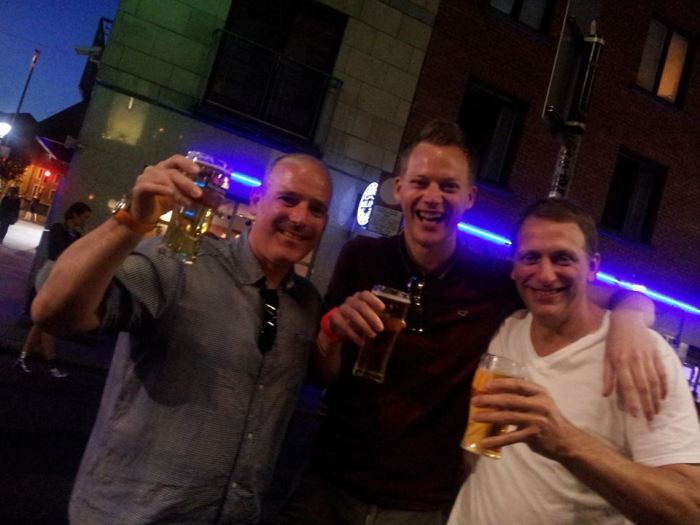 WOAP writers Damien Wilkinson, Mark Scully and David Lawrence sample the Dublin nightlife