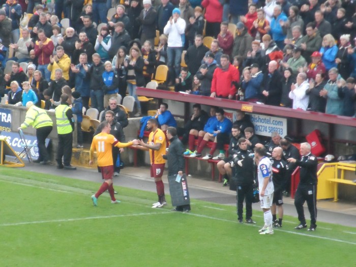 Caleb Folan makes his Valley Parade debut