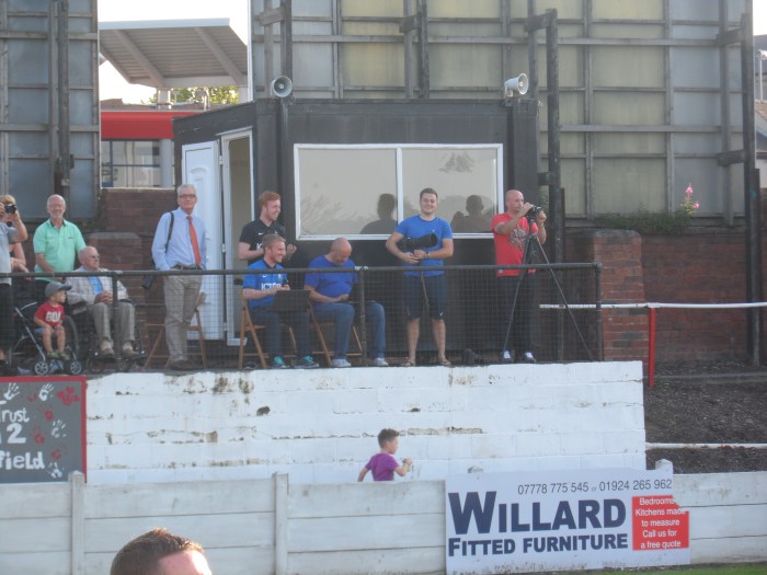 The 'ahem' first class press facilities.